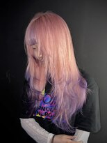 エゴ 池袋(EGO) ホワイトピンク ラベンダーカラー デザインカラー ロングヘア