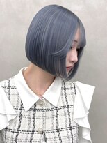 ロイ(Roi)&nbsp;◎水色ボブ　前下がりボブ