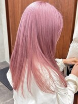 ニコ トウキョウ 渋谷(nico TOKYO)&nbsp;ピンクベージュダブルカラーピンクハイトーン韓国レイヤー