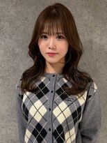 キャパ セントラル 天神 大名店(CAPA central)&nbsp;レイヤーカット 韓国ヘア 前髪カット オリーブアッシュ 艶髪