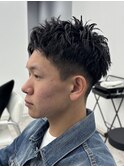 MEN’S/リバースセンターパート/ニュアンスパーマ/藤沢美容院