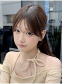 顔周りカット小顔カット韓国ヘアくびれヘア フェイスレイヤー