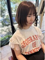 ルシュカイチマルニ(Rasca102) Rasca◇オリーブグレージュ レイヤーボブ 透明感カラー