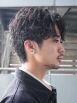 フィフス 大分(fifth)&nbsp;大分シャドウパーマメンズカットラウンドマッシュツーブロック