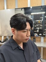 リレーションメンズヘアー(RELATION MEN'S HAIR)&nbsp;スペインカールフェードシャドウパーマセンターパート