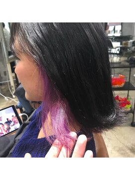 サロンドミルク 原宿(salon de MiLK) サロンドミルク デザインカラー インナーパープル