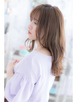 ヘアアンドビューティー ミック(Hair & Beauty miq) シースルーバング×エアリーカール♪万人ウケセミディb