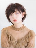 ひし形ショート ピンクブラウン