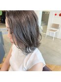 【three./スリー】シャドールーツカラーミニボブ［北浜/淀屋橋］