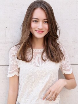 ロエナ(ROENA) 2030代40代50代ウエーブミディアム似合わせカットメルティカラー