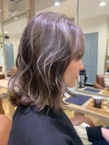 ジェービーヘア 稲毛(jb hair)&nbsp;30代40代50代オリーブカラークールショートハイライトカラー稲毛