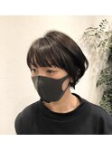 小顔ショート×イヤリングカラー