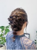 【 tomona 】ヘアセット あみおろし風玉ねぎアレンジ