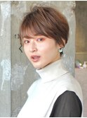 ベリーショート／アッシュブラウン／表参道／30代40代50代