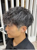 マッシュ 波パーマ 刈り上げ