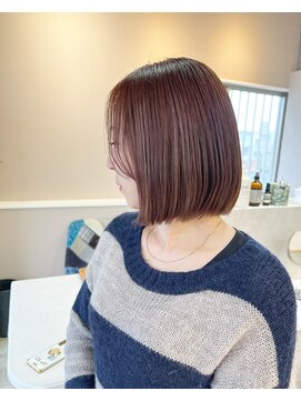 アスラン(ASLAN) ミニボブ/フェイスレイヤー/くすみピンク