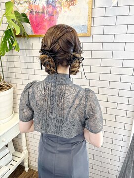 リール(THE RIRE.) ＊THE  RIRE.  結婚式お呼ばれ×ツインお団子アレンジ＊