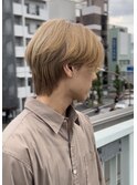 マッシュウルフ/ブリーチカラー/ベージュ