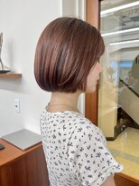 ガーランドギンザ(Garland Ginza)&nbsp;ミニボブ　切りっぱなしボブ　ブリーチなしカラー