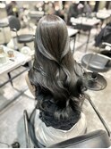 20代30代レイヤーカット 透明感カラーオリーブグレージュ