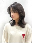 ミニウルフレイヤーカット顔周り前髪韓国ミディアムロング恵比寿