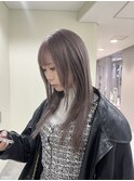 透け感グレージュ