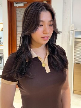 コフィー バイ メルト 吉祥寺(cofy by melt) 【松本咲花】ブリーチなし秋カラーマロンベージュロングレイヤー