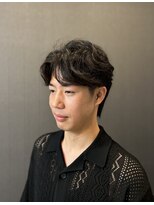 リリー(Lily) フェザーパーマ風ヘア【床屋】品川/大森/浜松町/平和島/パーマ