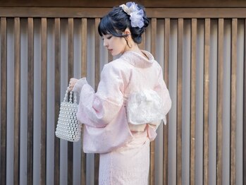バサラ 名古屋駅前店(VASARA)の写真/推し活・イベント・結婚式に♪着物を着て特別な1日に☆【着物レンタル＋無料ヘアセット¥3278】