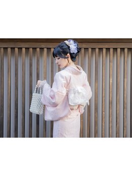 推し活・イベント・結婚式に♪着物を着て特別な1日に☆【着物レンタル＋無料ヘアセット\3278】