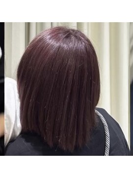 ネウィ 宮崎店(newi) 【チェリーピンク】の【艶感】【ストレートボブ】