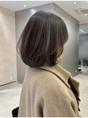 横浜髪質改善ミディアム内巻きワンカールレイヤーハッシュボブ