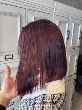 エスケープ トゥ ボナ(ESCAPE to bona.) ワンブリーチで作るチェリーレッドカラー