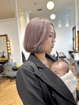 コワファースト  させぼ五番街店(COIFF1RST) bob×ホワイトピンク