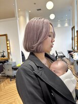 コワファースト させぼ五番街店(COIFF1RST) bob×ホワイトピンク