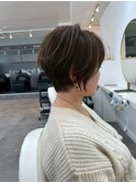 ◇大人可愛い40代50代60代ショートボブ白髪ぼかし
