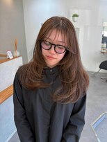 ワク 豊川店(waku)&nbsp;レイヤーカット　ミルクティー