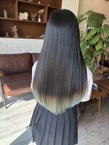 アルベレットオブヘア (arBellet of hair)&nbsp;裾カラーターコイズ