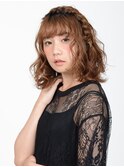 ヘアアクセ風編込みアレンジ【EARTH所沢】