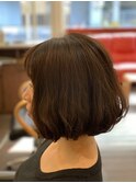 高知 美容室 shiny  くせ毛風 ナチュラルボブ