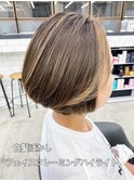 30代40代50代白髪ぼかしフェイスフレーミングハイライト/くびれ
