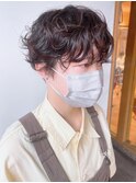 【morio 原宿】襟足刈り上げマッシュ 外国人風パーマ強めパーマ