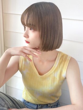 オーロ 緑地公園店(ORO) *ぱっつん感が可愛い横顔キマるトレンドボブ