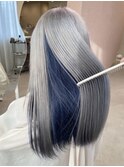 シルバー×ブルー