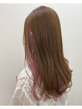 アールモンドヘア新世界 #インナーカラー#ピンクヴァイオレットブロンド