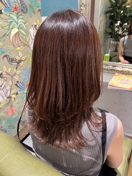 ムーン(moon) #グレージュカラー#シルキーベージュ#斜めバング