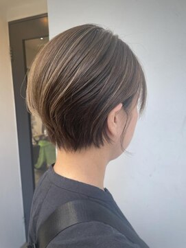 ヘアーメイクパウダー 天王寺寺田町店(Hair make powder) 大人可愛い20代30代40代小顔ウルフレイヤーボブ丸みショートボブ