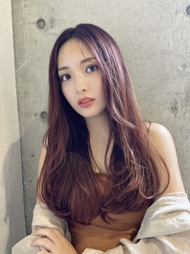 ルービック(Rubik's) シースルーバング/大人秋色/ピンクカラー/ウェーブヘア