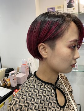 ヘアーアンドアート ルミナ(HAIR&ART LUMINA) 【佐々木】レッドメッシュ