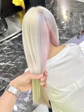 チュダック(ChuDuck) 【◎甘くてカワイイ◎】韓国風《セクションカラー》ケアブリーチ